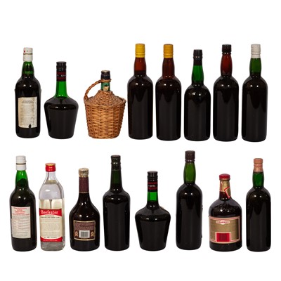 Lot 198 - Mixed Liqueurs and Sherry - 19 bottles