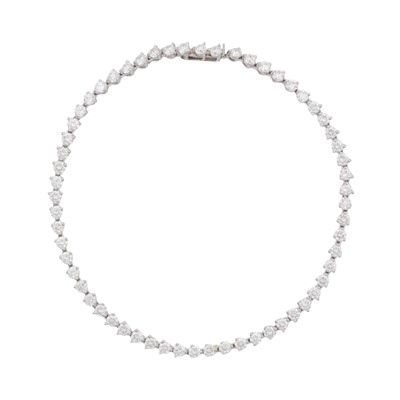 Lot 339 - A diamond line bracelet