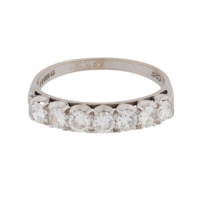 Lot 342 - A diamond seven-stone ring, circa 1981