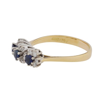 Lot 36 - A sapphire and diamond ring, circa 1982