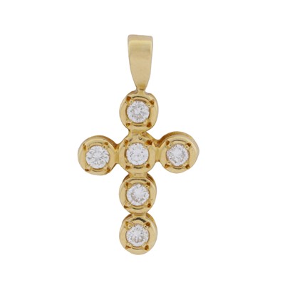Lot 204 - A diamond cross pendant, circa 1994