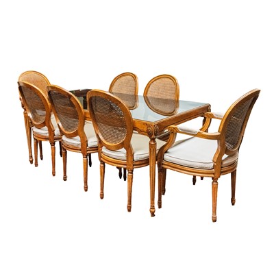 Lot 205 - A William L. Maclean Louis XVI-style dining suite