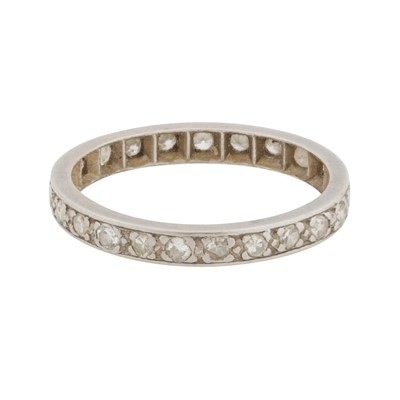 Lot 130 - A white sapphire full eternity ring