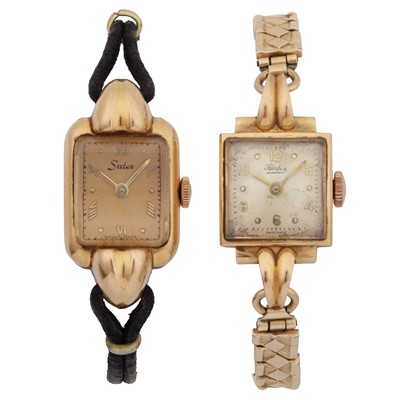 Lot 524 - Two Ladies' Gold Watches