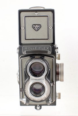 Lot 296 - Grey Rolleiflex T 120 TLR Camera.