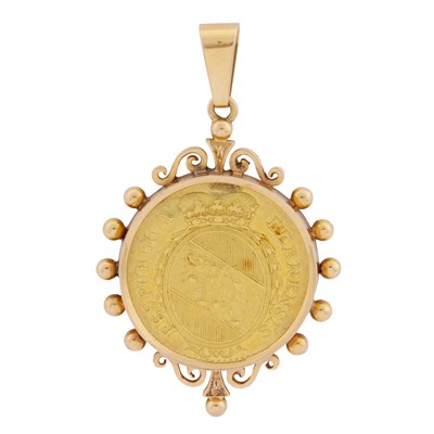 Lot 289 - A Swiss coat of arms medallion pendant