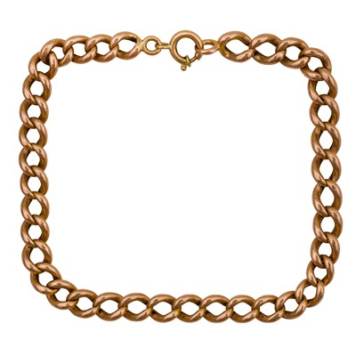 Lot 360 - A fancy-link link bracelet