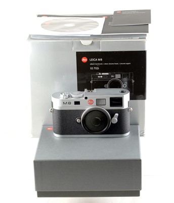 Lot 269 - Chrome Leica M8 Digital Rangefinder Body.