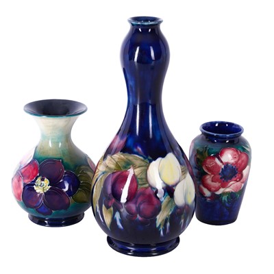 Lot 325 - Three Moorcroft Pottery Vases