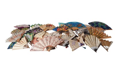 Lot 358 - A large collection of advertising fans