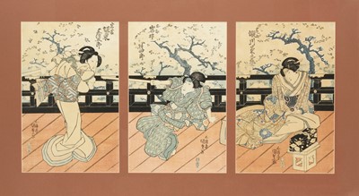 Lot Utagawa Kunisada 歌川 国貞 (Toyokuni III, Japanese, 1786-1865)