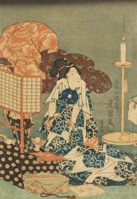 Lot 163 - Utagawa Kunisada 歌川 国貞 (Toyokuni III, Japanese, 1786-1865)