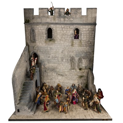 Lot 75 - Medieval Courtyard by Tony Knott