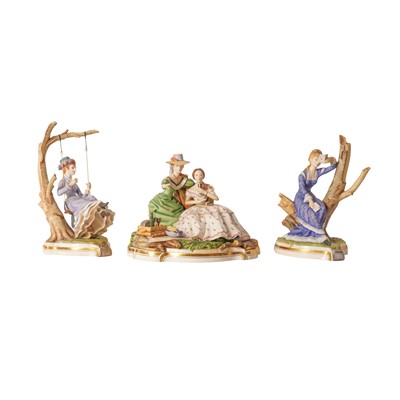 Lot 321 - Three Royal Worcester ‘Victorian Series’ figures