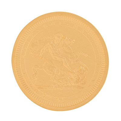 Lot 46 - 2oz Gold Proof Pistrucci Coin, Together With Matching Silver Example