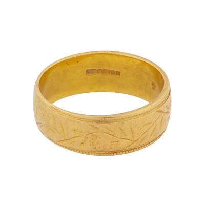 Lot 345 - A gold band, circa 1993