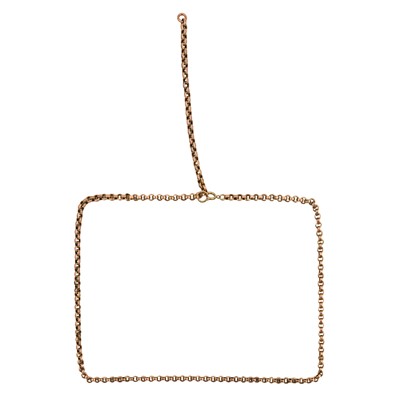Lot 323 - A fancy-link chain necklace