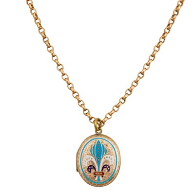 Lot 233 - A pendant chain necklace