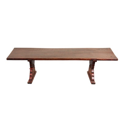 Lot 132 - A Japanese wooden 'bundai' writing table, Meiji period, 19th century
