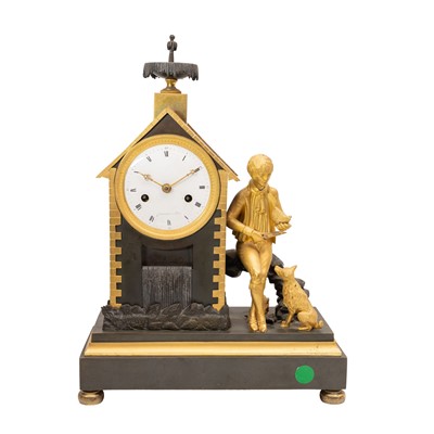 Lot 161 - A fine early 19th Century French bronze mantle clock