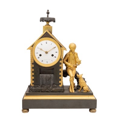 Lot 161 - A fine early 19th Century French bronze mantle clock