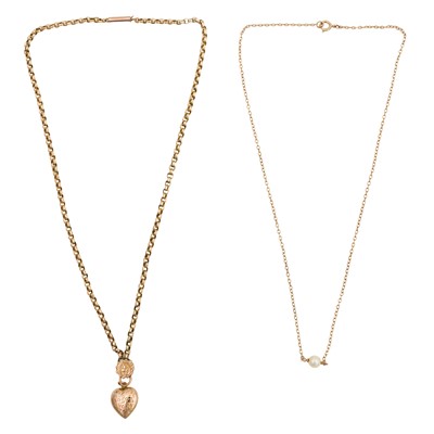 Lot 430 - Two chain necklaces