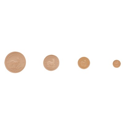 Lot 10 - Kruger Fractional 4 Coin Set