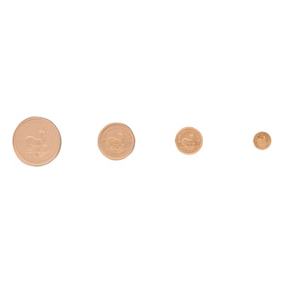 Lot 11 - Kruger Fractional 4 Coin Set