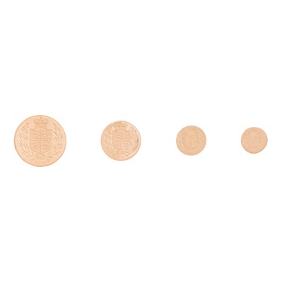 Lot 44 - Golden Jubilee 4 Coin Sovereign Set