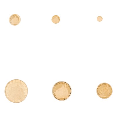 Lot 47 - 'The Britannia' Premium Six-Coin Gold Proof Set