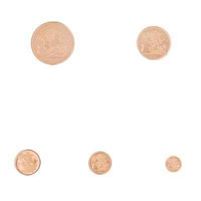 Lot 43 - 'The Sovereign 2024' Five-Coin Gold Proof Set