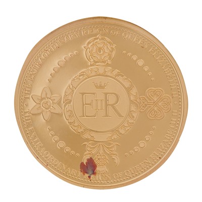Lot 33 - 2021 Queen Elizabeth II Platinum Jubilee Piedfort Gold Proof Coin