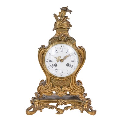 Lot 165 - A late 19th Century French Louis XVI style gilt metal clock