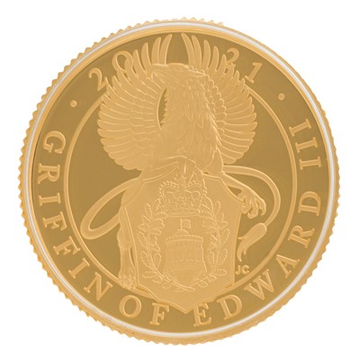 Lot 22 - The Queen's Beasts' Quarter-Ounce Gold Proof Coin