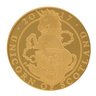 Lot 26 - The Queen's Beasts' Quarter-Ounce Gold Proof Coin