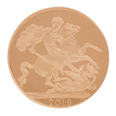 Lot 35 - 'The Piedfort Sovereign' Gold Proof Coin