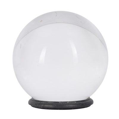 Lot 338 - A crystal ball on bronze stand