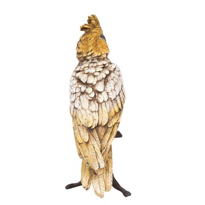 Lot 149 - Franz Xaver Bergman (1861-1936), a cold-painted bronze model of a parrot