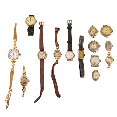 Lot 526 - A Group of Fifteen Ladies' Vintage Watches