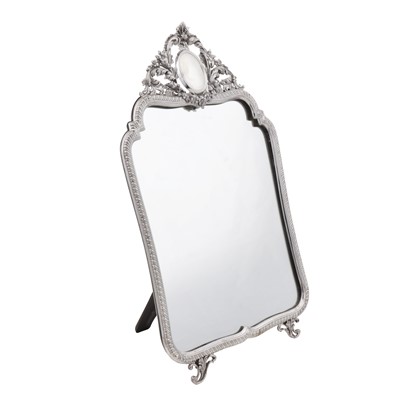 Lot 637 - A late 20th century Spanish 915 standard silver mounted mirror by Pedro Durán