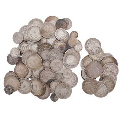 Lot 545 - A group of pre 1920 Sterling Silver British Coins
