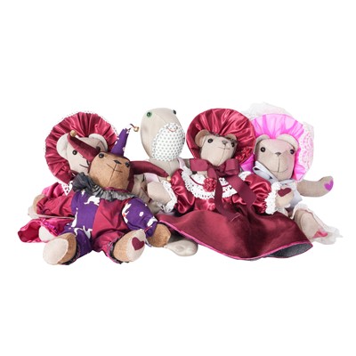 Lot 370 - The Mulberry Centre Fundraising Lot: A collection of five Mulbeary bears