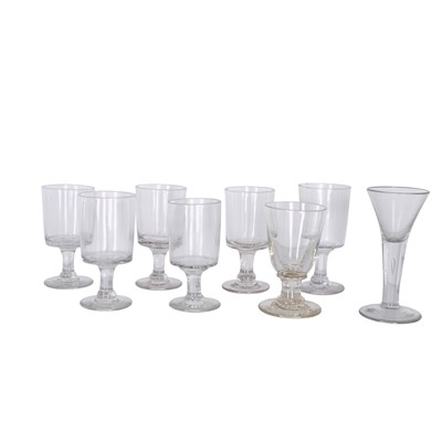 Lot 337 - A group of Georgian and later glassware 18th/19th century