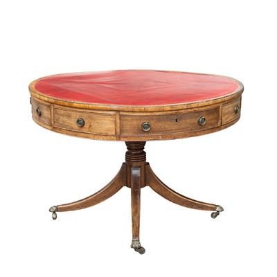 Lot 185 - A George III Mahogany Drum Table