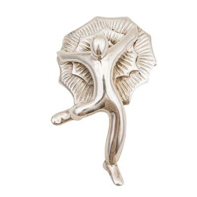 Lot 399 - Asprey | 'Dancin' Man' brooch by Tommy Steele