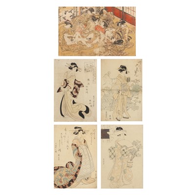 Lot 179 - Five Japanese woodblock prints