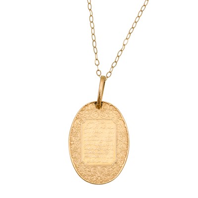 Lot 294 - A pendant necklace