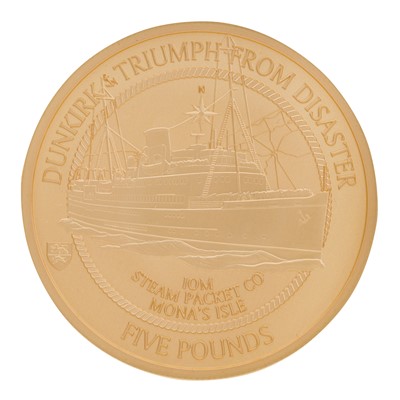 Lot 129 - 80th Anniversary Dunkirk Five Pound Gold Proof Coin