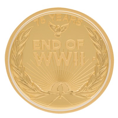 Lot 106 - 75th Anniversary End WW2 1/4oz Gold Proof Coin