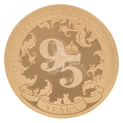 Lot 130 - Twenty Five Dollar Gold Proof Coin, 95 Years of Elizabeth II